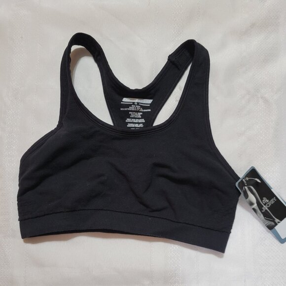 Jockey small black Low Impact Seamless Bra NWT - Picture 1 of 4